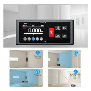 Foto 4 | Foto 4 | Telémetro Láser Bilateral, Medidor Laser De Distancia 120m Recargable Usb Eo Safe Imports Esi-19420 Negro