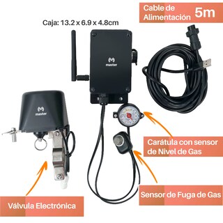 Foto 1 | Foto 1 | Medidor Inteligente Nivel De Gas Con Válvula De Cierre Y Detección Fuga Iot-gassensorv