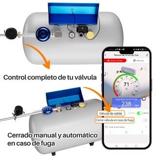 Foto 2 | Foto 2 | Medidor Inteligente Nivel De Gas Con Válvula De Cierre Y Detección Fuga Iot-gassensorv