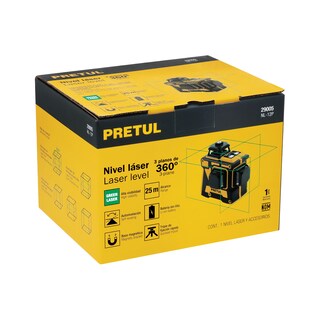 Foto 2 | Foto 2 | Nivel Laser De 3 Líneas 360º Luz Verde 25 Cm 29005 Pretul