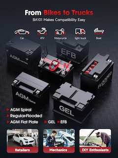 Foto 5 | Foto 5 | Comprobador De Baterías De Coche Ancel Ba101 12v Digital 100-2000 Cca - Venta Internacional.