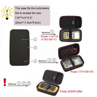 Foto 3 | Foto 3 | Maletín De Transporte Rlsoco Para Fluke 117/115/116/114/113/177/178/179/233 - Venta Internacional.