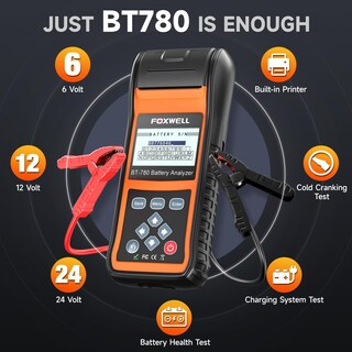 Foto 4 | Foto 4 | Probador De Baterías De Coche Foxwell Bt780 12 V 24 V Con Impresora 100-2000 - Venta Internacional.