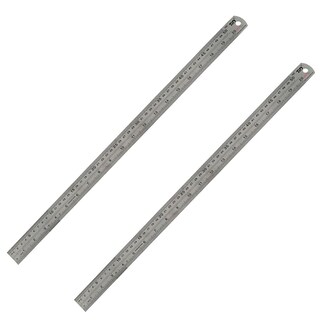 Foto 2 | Foto 2 | Regla Metálicas de Acero Inoxidable 50cm Ventdepot Mxulo-002 2 Piezas