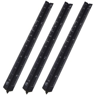 Foto 1 | Foto 1 | Escalímetros Escolares Ventdepot Mxisl-003 3 Piezas Negro