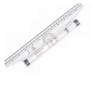 Foto 1 | Foto 1 | Multi Regla Rodante 30cm De Dibujo Profesional Eo Safe Imports Esi-11034 Transparente