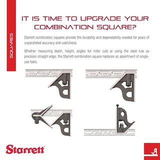Foto 3 | Foto 3 | Hoja Cuadrada Combinada Starrett C33h-12-4r De Acero De 30 Cm - Venta Internacional.