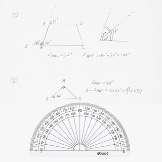 Foto 5 | Foto 5 | Transportador Eboot Math 180 Grados, 10 Cm, Plástico Transparente, 50 Unidades - Venta Internacional.