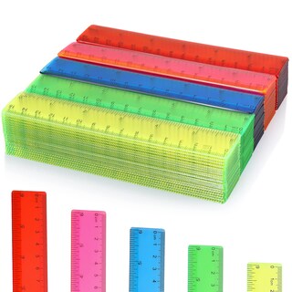 Foto 1 | Foto 1 | Ruler Zonon De Plástico, Flexible, Recto, 6 Pulgadas/15 Cm, 100 Unidades - Venta Internacional.