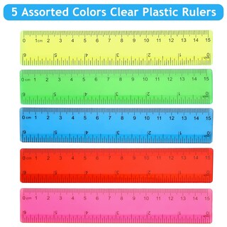 Foto 2 | Foto 2 | Ruler Zonon De Plástico, Flexible, Recto, 6 Pulgadas/15 Cm, 100 Unidades - Venta Internacional.