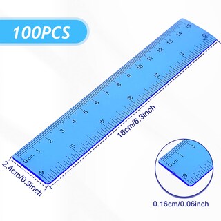 Foto 4 | Foto 4 | Ruler Zonon De Plástico, Flexible, Recto, 6 Pulgadas/15 Cm, 100 Unidades - Venta Internacional.
