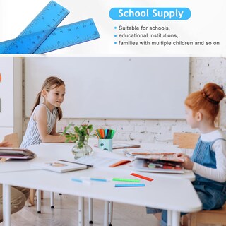 Foto 6 | Foto 6 | Ruler Zonon De Plástico, Flexible, Recto, 6 Pulgadas/15 Cm, 100 Unidades - Venta Internacional.