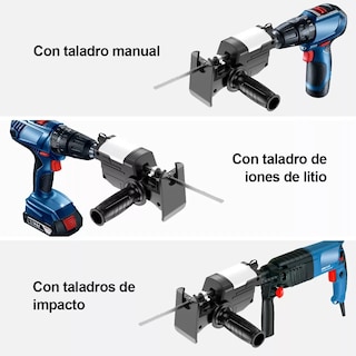 Foto 3 | Foto 3 | Adaptador Taladro Sierra Sable Reciproca Convertidor Cambio Eo Safe Imports Esi-13103 Negro