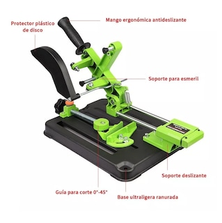 Foto 2 | Foto 2 | Soporte Profesional Para Amoladora Angular Apto Para 100-125 Negro/verde