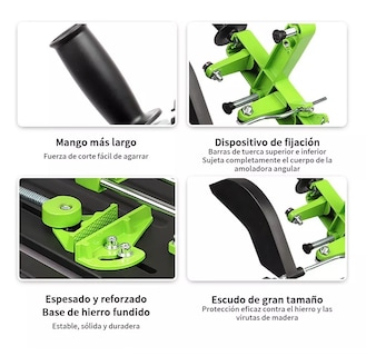 Foto 4 | Foto 4 | Soporte Profesional Para Amoladora Angular Apto Para 100-125 Negro/verde