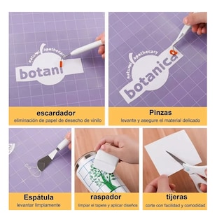 Foto 4 | Foto 4 | Kit De Herramientas De Pelado De Vinilo Para Cricut Cameo 8 Pzs, Verde
