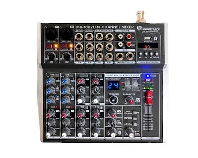 Foto 2 | Foto 2 | Mezcladora Pasiva Sound Track Mx-1002u color Gris/10 Ch/bluetooth