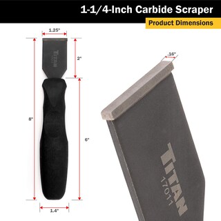 Foto 3 | Foto 3 | Rascador De Carburo Titan 17011 Con Hoja De 3,2 Cm Y Mango De 6 Cm - Venta Internacional.