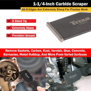 Foto 4 | Foto 4 | Rascador De Carburo Titan 17011 Con Hoja De 3,2 Cm Y Mango De 6 Cm - Venta Internacional.