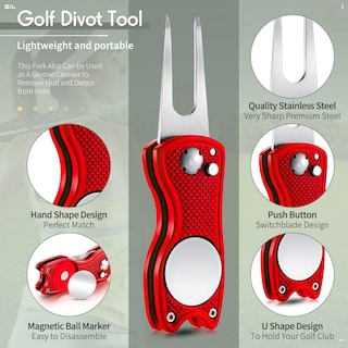 Foto 3 | Foto 3 | Herramienta De Reparación Golf Divot Skylety Metal Con Marcador Magnético - Venta Internacional.