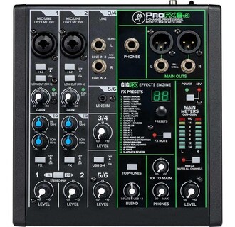 Foto 1 | Foto 1 | Mezcladora Mackie Profx6v3 color Negro de 6 Canales con Fx
