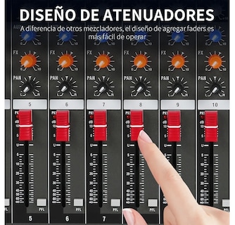 Foto 2 | Foto 2 | Mezcladora De 16 Canales Usb Eo Safe Imports Esi-532 Negro