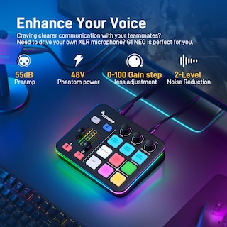 Foto 2 | Foto 2 | Mezclador De Audio Para Juegos Maono Maonocaster G1 Neo Con Bluetooth Rgb - Venta Internacional.
