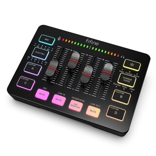 Foto 1 | Foto 1 | Mezclador De Audio Para Juegos Fifine Sc3 Con Interfaz De Micrófono Xlr Rgb - Venta Internacional.