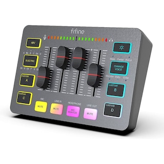 Foto 1 | Foto 1 | Mezcladora Ampligame Fifine Sc3 2 Salidas/3 Entradas/usb-c/48 Volts