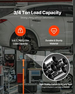 Foto 2 | Foto 2 | Soporte Underhoist Vevor De 3/4 Toneladas De Capacidad Con 52,8 A 76 Pulgadas - Venta Internacional.