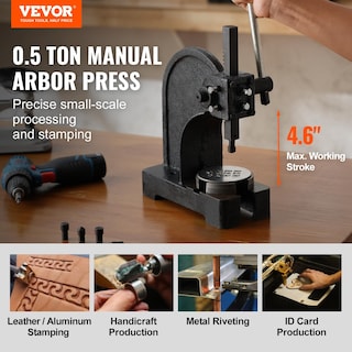 Foto 2 | Foto 2 | Arbor Press Vevor, De Hierro Fundido Manual De 0,5 Toneladas, De Alta Resistencia - Venta Internacional.