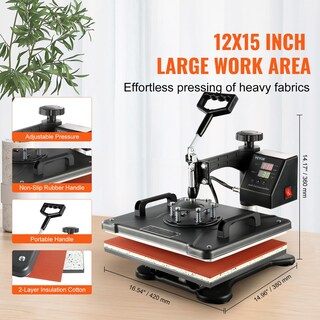 Foto 5 | Foto 5 | Máquina De Prensado En Caliente Vevor 8 En 1, Combinación De 12 X 15 Para Camiseta - Venta Internacional.