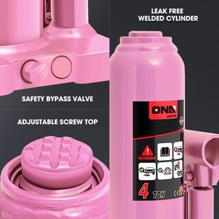 Foto 5 | Foto 5 | Botella Hidráulica Jack Dna Motoring De 4 Toneladas/4.000 Kg, Color Rosa - Venta Internacional.