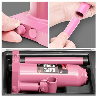 Foto 6 | Foto 6 | Botella Hidráulica Jack Dna Motoring De 4 Toneladas/4.000 Kg, Color Rosa - Venta Internacional.