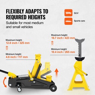Foto 3 | Foto 3 | Hidráulica De Hierro Floor Jack Vevor De Perfil Bajo De 2 Toneladas (2000 Kg) - Venta Internacional.
