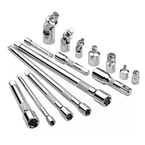Juego de Llaves de Tubo 15 Piezas y 8 Varillas de Extensión Eo Safe Imports