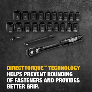 Foto 6 | Foto 6 | Juego De Enchufes De Impacto Dewalt Dwmt74739, 23 Piezas, 1/2 Drive - Venta Internacional.
