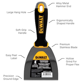 Foto 2 | Foto 2 | Espátula Dewalt Dxtt-2-140 De Acero Inoxidable Con Empuñadura Suave - Venta Internacional.