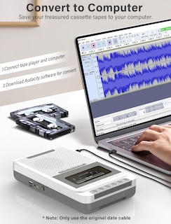 Foto 5 | Foto 5 | Reproductor Y Grabador De Casetes Gracioso Con Micrófono, Color Blanco - Venta Internacional.