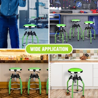 Foto 7 | Foto 7 | Taburete De Bar De Garaje Workpro Resistente Y Ajustable Verde - Venta Internacional.