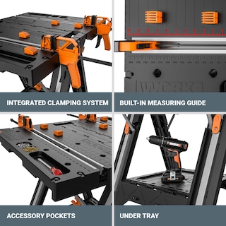 Foto 7 | Foto 7 | Mesa De Trabajo Y Sawhorse Worx Pegasus Plegable 2 En 1 Wx051 - Venta Internacional.