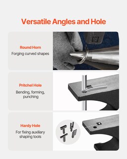Foto 5 | Foto 5 | Bocina Única Anvil Vevor De Acero Fundido De 11 Kg Con Base Estable - Venta Internacional.