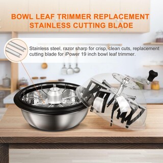 Foto 6 | Foto 6 | Cuchillas Recortadora Leaf Bowl Ipower De 19 Pulgadas De Acero Inoxidable X4 - Venta Internacional.