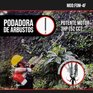 Foto 3 | Foto 3 | Desbrozadora Foreman FOM-4F Multifunción 4 en 1 52CC 3HP