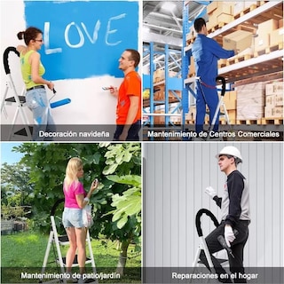 Foto 4 | Foto 4 | Escalera Plegable Tipo Tijera De 4 Peldaños Antiderrapante