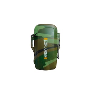 Foto 1 | Foto 1 | Encendedor Eléctrico Usb Con Linterna Verde Camuflaje Wallis