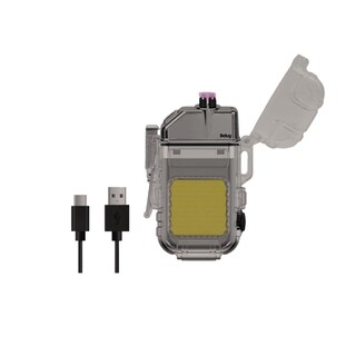Foto 4 | Foto 4 | Plasma Recargable Usb C Impermeable Lampara Belug, Transparente/negro