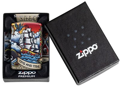 Foto 6 | Foto 6 | Mechero De Bolsillo Zippo 540 Con Diseño De Tatuaje Náutico - Venta Internacional.