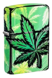 Foto 3 | Foto 3 | Mechero De Bolsillo Zippo Con Diseño De Hojas Brillantes, 540 Colores Brillantes - Venta Internacional.