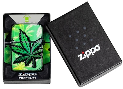 Foto 6 | Foto 6 | Mechero De Bolsillo Zippo Con Diseño De Hojas Brillantes, 540 Colores Brillantes - Venta Internacional.